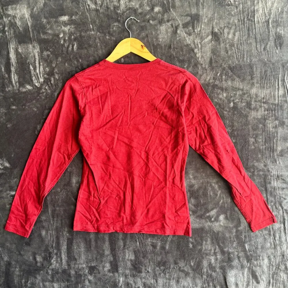 Nike Long Sleeve Big Swoosh Size Small Red
